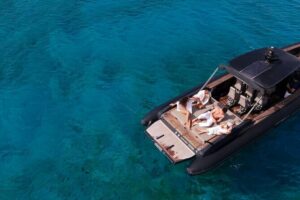 From Kissamos Balos And Gramvousa Speedboat Cruise with Drinks - Gramvousa Beach under the Venetian fort: the payoff and the awkward moments
