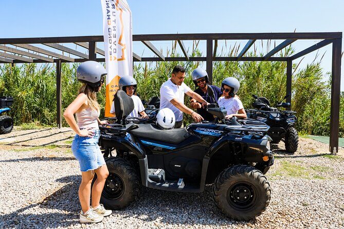 From Kolymbari: Ancient Diktyna & Hidden Beach Quad Safari - Menies Beach: the secluded feel you’ll want at the end