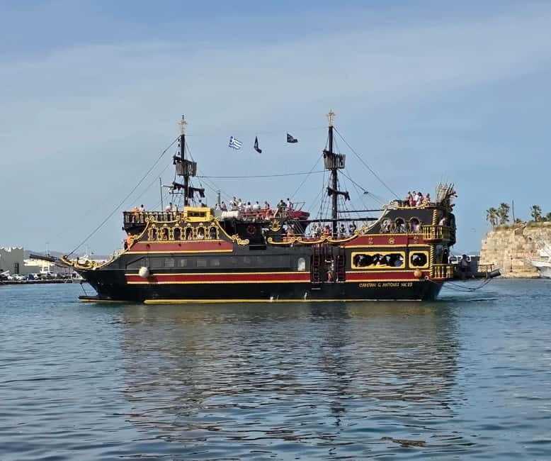 From Kos: 3-Island Boat Trip with BBQ & Water Slide - From Kos Port to Sea Party: How This 7-Hour Pirate Cruise Works