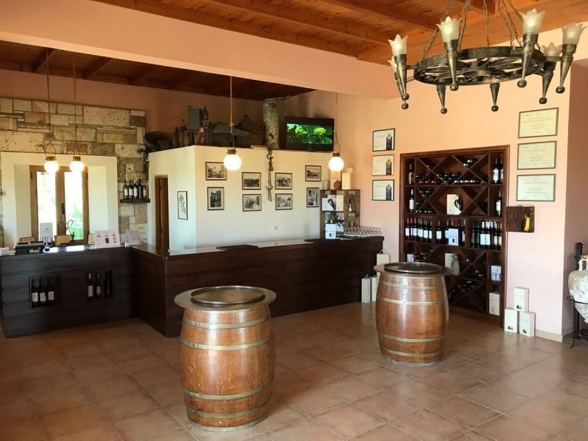 From Kos: Tour of 2 Wineries with Wine Tasting & Small Bites - Two Wineries, One Guided Wine Lesson on Kos