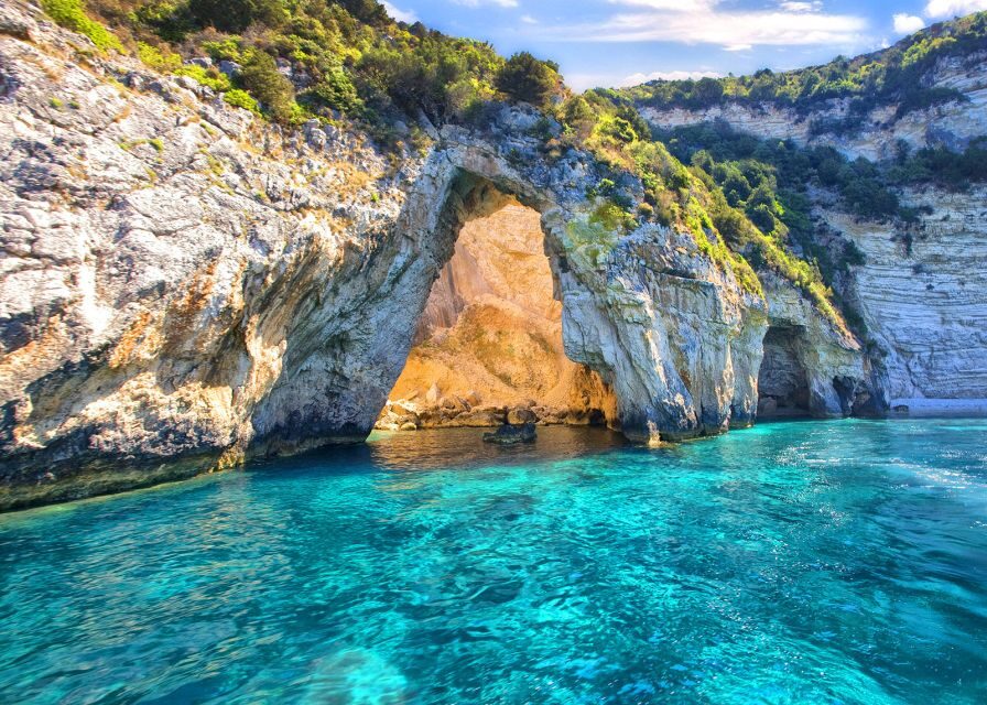 From Lefkimmi: Paxos, Antipaxos & Blue Caves Boat Tour - The Blue Caves: boat views plus a short swim window