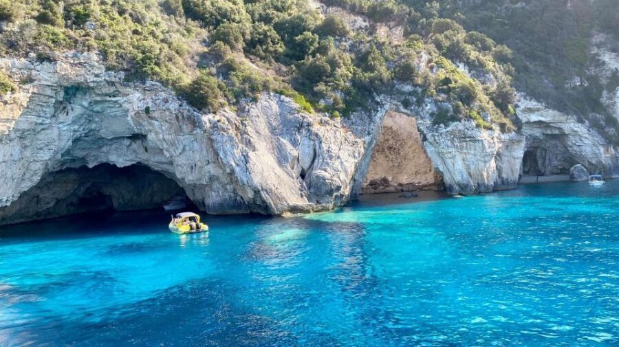 From Lefkimmi: Paxos, Antipaxos & Blue Caves Speedboat Tour - Gaios on Paxos: where you use your freedom time