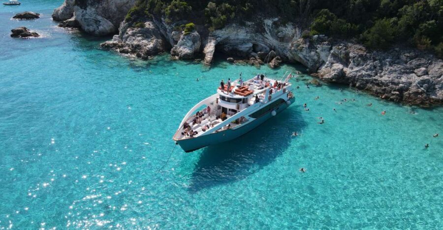 From Lefkimmi: Paxos, Antipaxos & Blue Caves Speedboat Tour - Blue Caves of Paxos: the stop that makes the whole day click