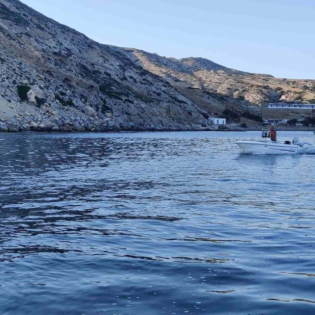 From Milos: Half-Day Private Cruise to Kleftiko & Sikia Cave - On-Board Comfort: Wine, Local Salad, Snacks, Music, and GoPro10