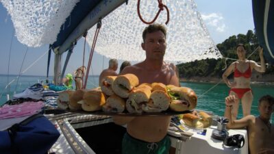 From Nea Fokea: Chalkidiki 6-Hour Cruise by Sailing Boat - Kriopigi: Beach Bar, Fruit, and More Time in the Sea