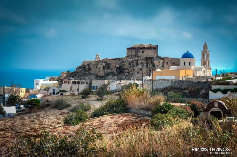 From Oia & Thera: Santorini Villages Guided Tour with Pickup - Black Beach: Volcanic Drama with Time to Wander