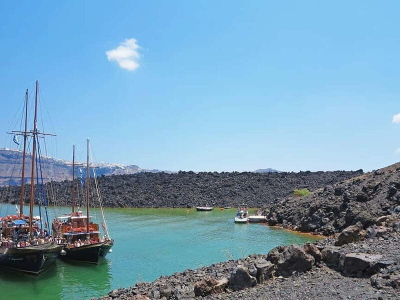 From Old Port:Volcanic Islands Boat Trip & Hot Spring Visit - Nea Kameni craters: the volcano stop that actually has time to hike