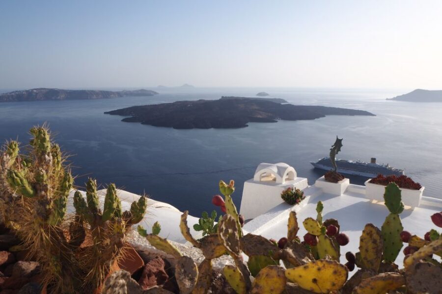 From Paros: Santorini Full-Day Boat Trip - Caldera Cliffs from the Water: Photo Timing and Wind Reality