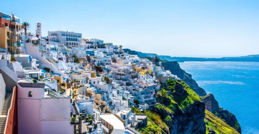From Paros: Santorini Full-Day Boat Trip - Fira Free Time: Cable Car Views and the Ypapantis Gold Market