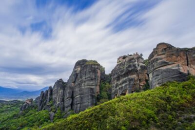 From Pieria Coast: Meteora Day Trip with Monasteries Visit - Arriving in Kalambaka beneath the rocks