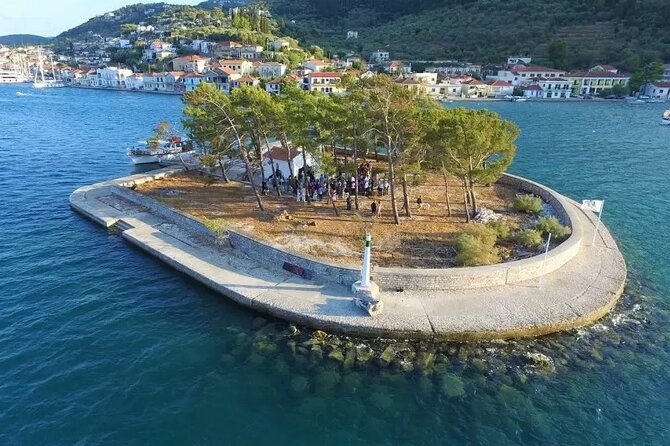 From Poros:Ithaca Cruise from Kefalonia to Gidaki Beach and Vathy - Vathy Harbor and Ithaca’s Old-World Center