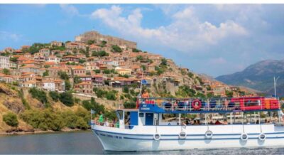 From Pretra or Molyvos: Lesvos Cruise with BBQ - Northern Lesvos from the water