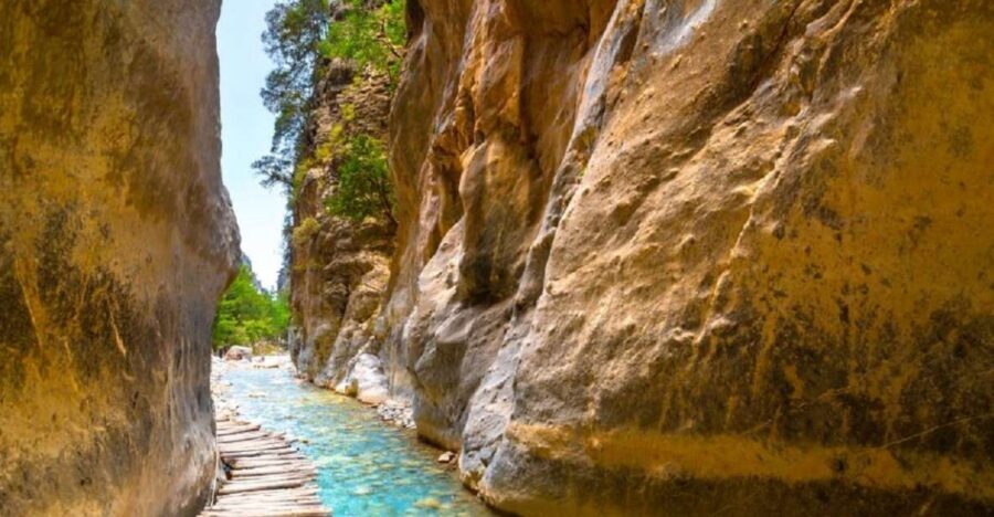From Rethymno: Samariá Gorge Full-Day Hike - Omalos plateau: the breakfast pause and the wooden staircase start