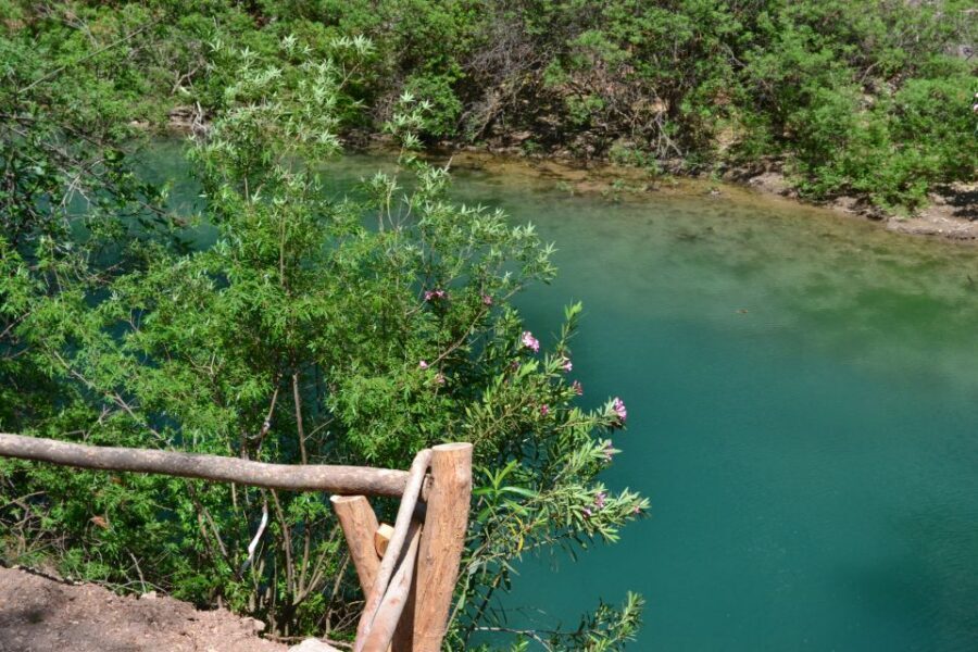 From Rhodes: Lindos and 7 Springs Valley Bus Tour - Seven Springs Valley: a narrow forest path with a real tunnel walk