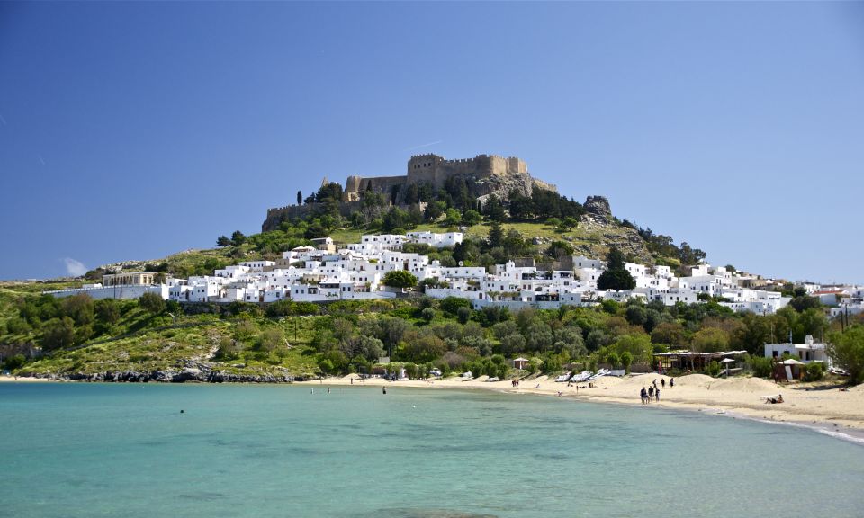 From Rhodes: Lindos Round-Trip Bus Transfer with Free Time - White houses, lanes, and the Church of Panagia