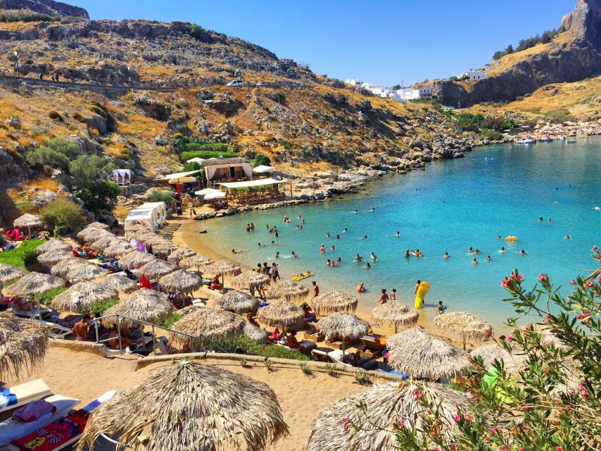 From Rhodes: Lindos Round-Trip Bus Transfer with Free Time - Choosing between Lindos Beach and St. Paul’s Bay