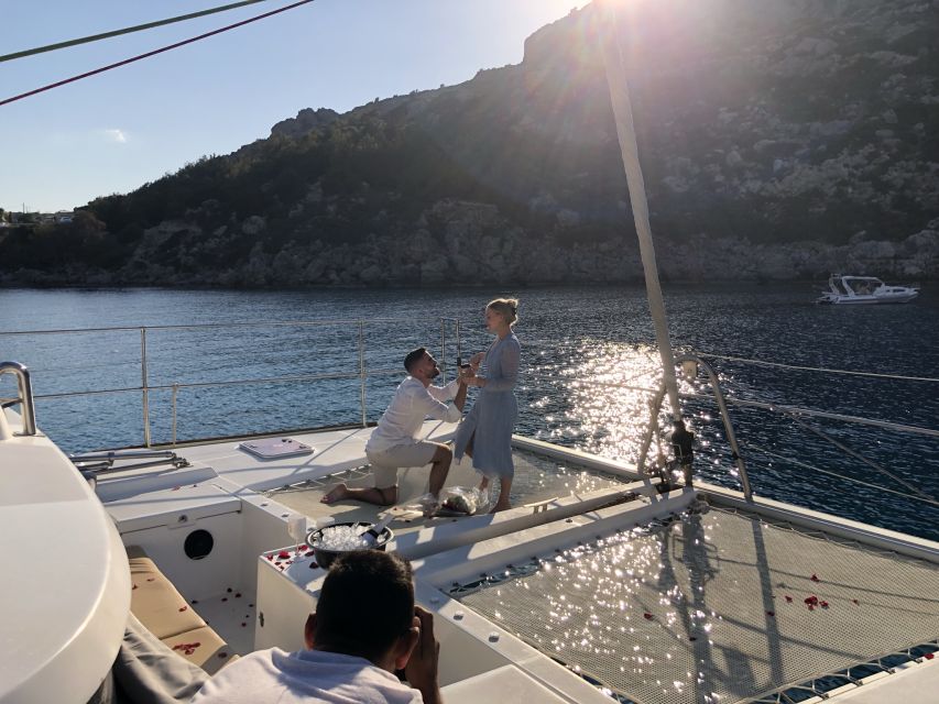 From Rhodes: Private Catamaran Cruise All Inclusive - Kallithea Springs and the final swim