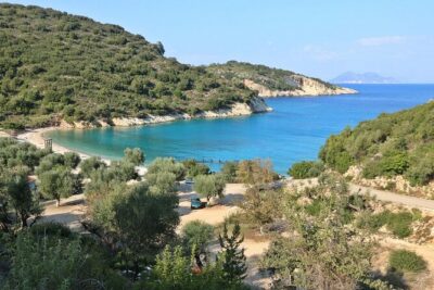 From Sami: Ithaca Daily Cruise with Swim Stop and Snacks - Filiatro Beach and the warm, shallow water