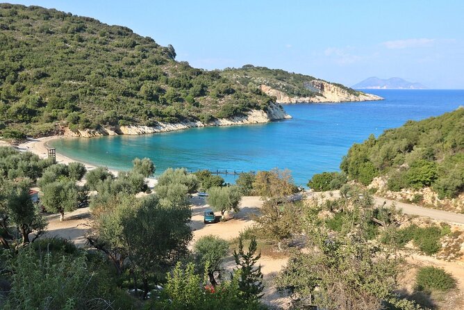 From Sami: Ithaca Daily Cruise with Swim Stop and Snacks - Filiatro Beach and the warm, shallow water
