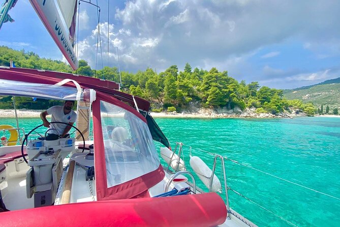From Skopelos: Full-Day Sailing to Alonissos & Marine Park - The long middle stop for swimming, SUP, and lunch