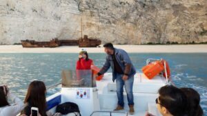 From St.Nikolaos: Boat Cruise to Navagio Beach & Blue Caves - Meeting at Orizodes Restaurant: how to avoid the start-of-day scramble