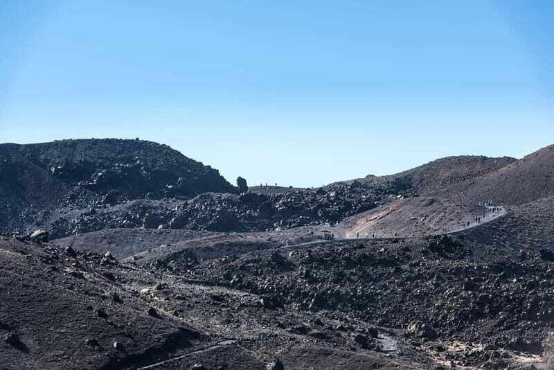 From Thera: Thirasia Cruise w/ Volcano Hike and Hot Springs - Thirasia and Manolas: island views, and the seismic-area schedule change