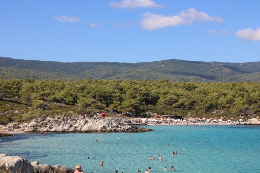 From Thessaloniki: Sithonia Beaches and Scenic Villages Tour - Kavourotrypes and Kalamitsi: when the terrain shapes your swim