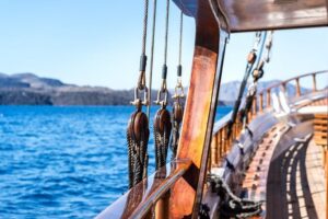 Full Day Boat Tour to Caldera Islands & Sunset in Oia by bus - Step 2: Palea Kameni Hot Springs Swim (30–40 meters) with Noodles