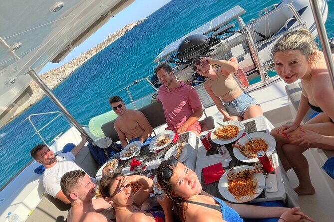 Full Day Discovering Mykonos Delos Renia Tour by Boat - Your crew at sea: Captain Dimitri and first mate Mohammed