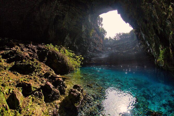 Full-Day Fiskardo Island Guided Tour [From Kefalonia] - Melissani Cave and the blue-lit rowboat ride