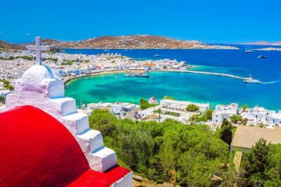 Full Day Mykonos South Coast Cruise with Lunch - Meeting at Ornos and settling onto the kaiki