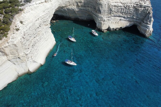 Full day private sailing cruise around Milos island - Kleftiko is the main event