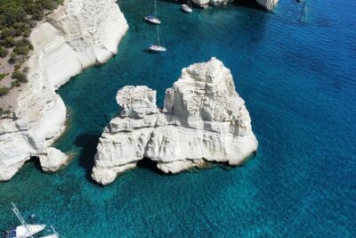 Full day private sailing cruise around Milos island - Agios Ioannis or Sykia Cave