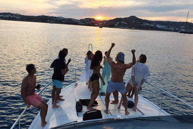 Full Day Private Yacht Cruise in Mykonos on a Ferretti Altura 52s - Seeing Mykonos from the water