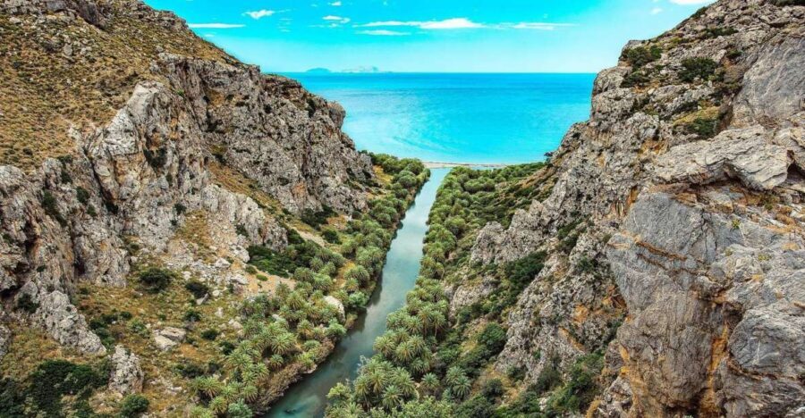 Georgioupolis: Preveli Palm Beach Day Trip by Bus and Boat - From bus to boat: the water taxi segment that changes the feel