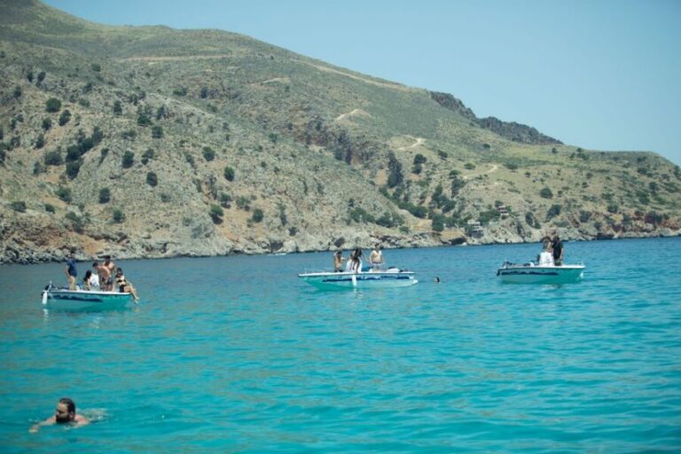 Georgioupolis: Rent a Boat Safari Sea Tour - Captain for the day: no license, guided route, small-boat control