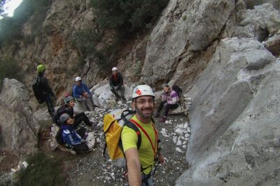 Gerakina Canyon - Thirty minutes of training before the ropes
