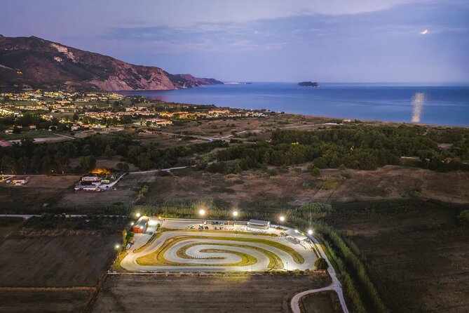 Go karting experience - The snack bar and the evening atmosphere