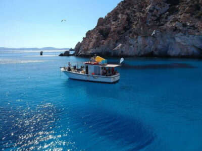 Group Morning Tour to Polyaigos - Polyaigos swimming and snorkeling stop