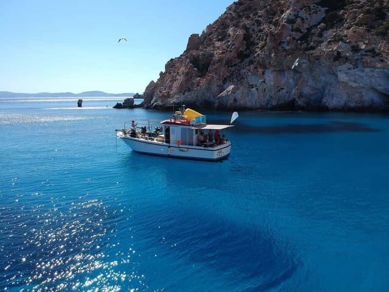 Group Morning Tour to Polyaigos - Polyaigos swimming and snorkeling stop