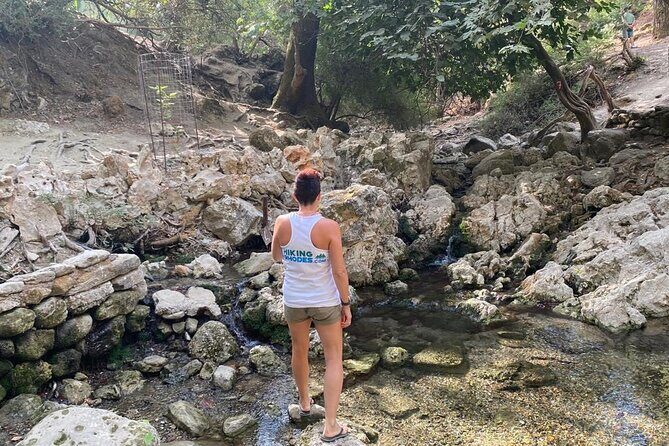 Guided hike to the seven springs from Archangelos - The Tunnel That Wets Your Feet: Adventure, Then Instant Payoff
