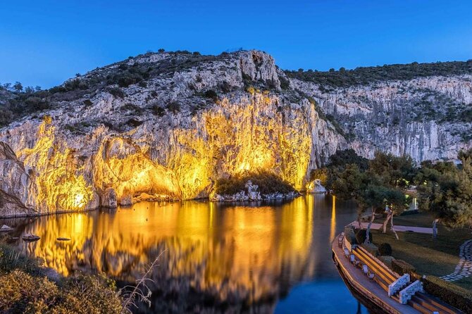 Half day Cape Sounion Sunset Views at the Poseidon Temple Tesla - Starting with Lake Vouliagmeni