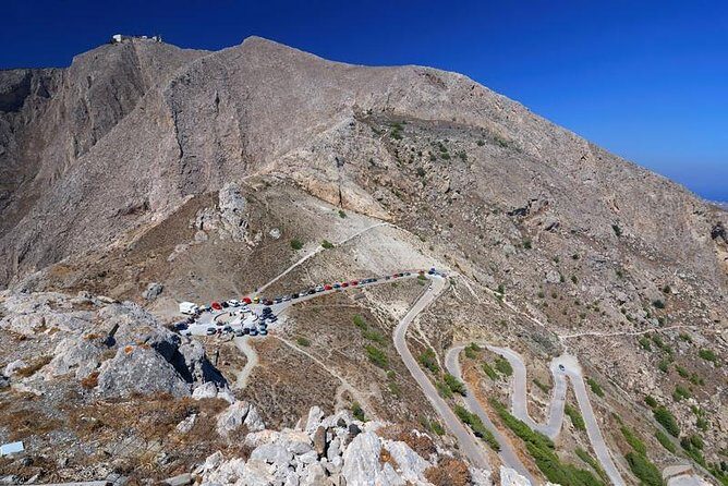 Half-Day Santorini South Coast and Akrotiri Tour from Fira - Megalochori’s narrow lanes and stonework details