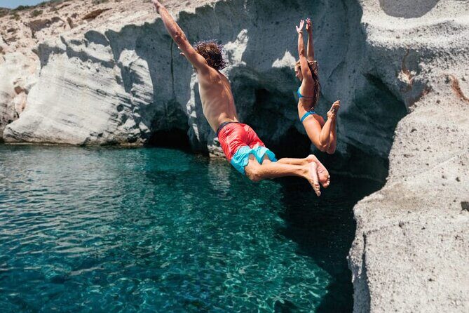Half Day Sea Tours Blue Lagoon Sea Caves Antiparos Alyki port - Despotiko: archaeology nearby, with calmer water time
