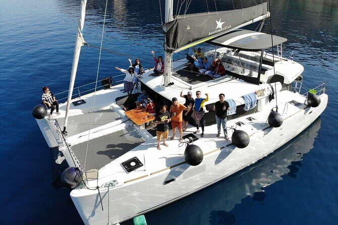 Half-Day Tailor-made Private Catamaran Cruise in Santorini - Passing the Akrotiri lighthouse: scenic cruising without the crowds