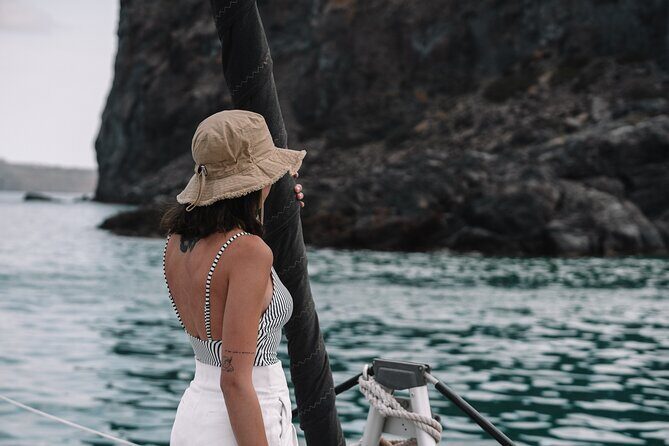 Half-Day Tailor-made Private Catamaran Cruise in Santorini - Oia from the water: where the views become the main event