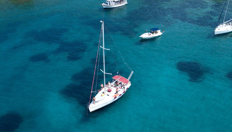 Halkidiki: 7 Hours Private Cruise with Sailing Boat - Lemos Beach, a narrow strip of sand