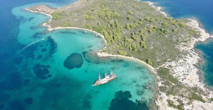 Halkidiki: Blue Lagoon Cruise on a Pirate's Boat - The Blue Lagoon Stop: Snorkel-Friendly, Beach-Centered Water Time