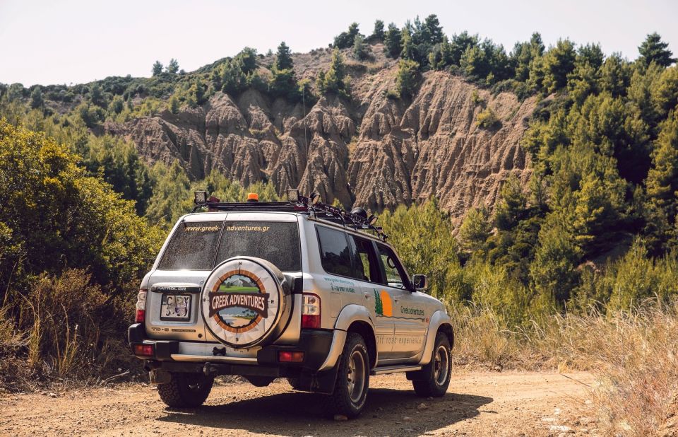 Halkidiki: Kassandra 4x4 Jeep Safari Off-Road Experience - Pine forest tracks and volcanic Agia Paraskevi
