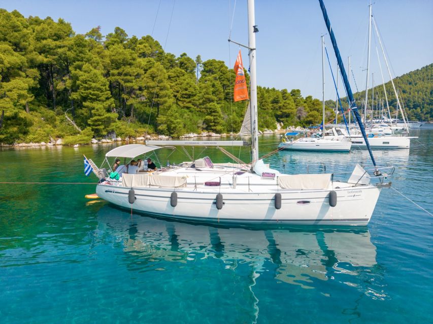 Halkidiki: Private Sailing Yacht Cruise Swim in Blue Waters - Swimming, snorkeling, and the clear-water appeal